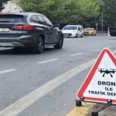 Sarıyer’de  Dron Destekli Trafik Denetimi