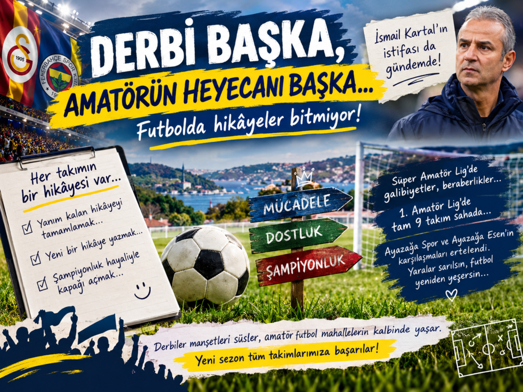Derbi Başka, İsmail Kartal’ın İstifası Başka, Amatörün Heyecanı Başka!